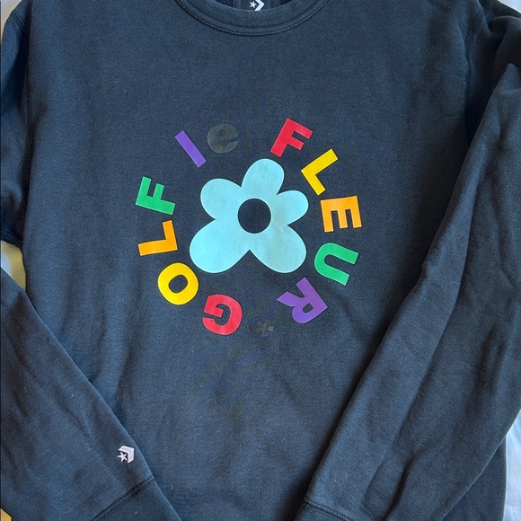Tyler the Creator GOLF le Fleur Black Crewneck Sweatshirt - Picture 6 of 8